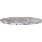 Cypher Outdoor 55" Round Dining Table Top in Grey Marble Look Concrete